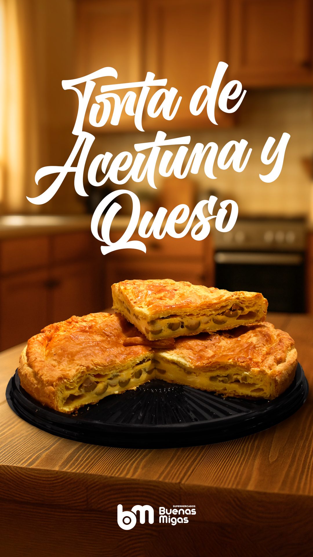 TARTA DE ACEITUNA Y QUESO BUENAS MIGAS