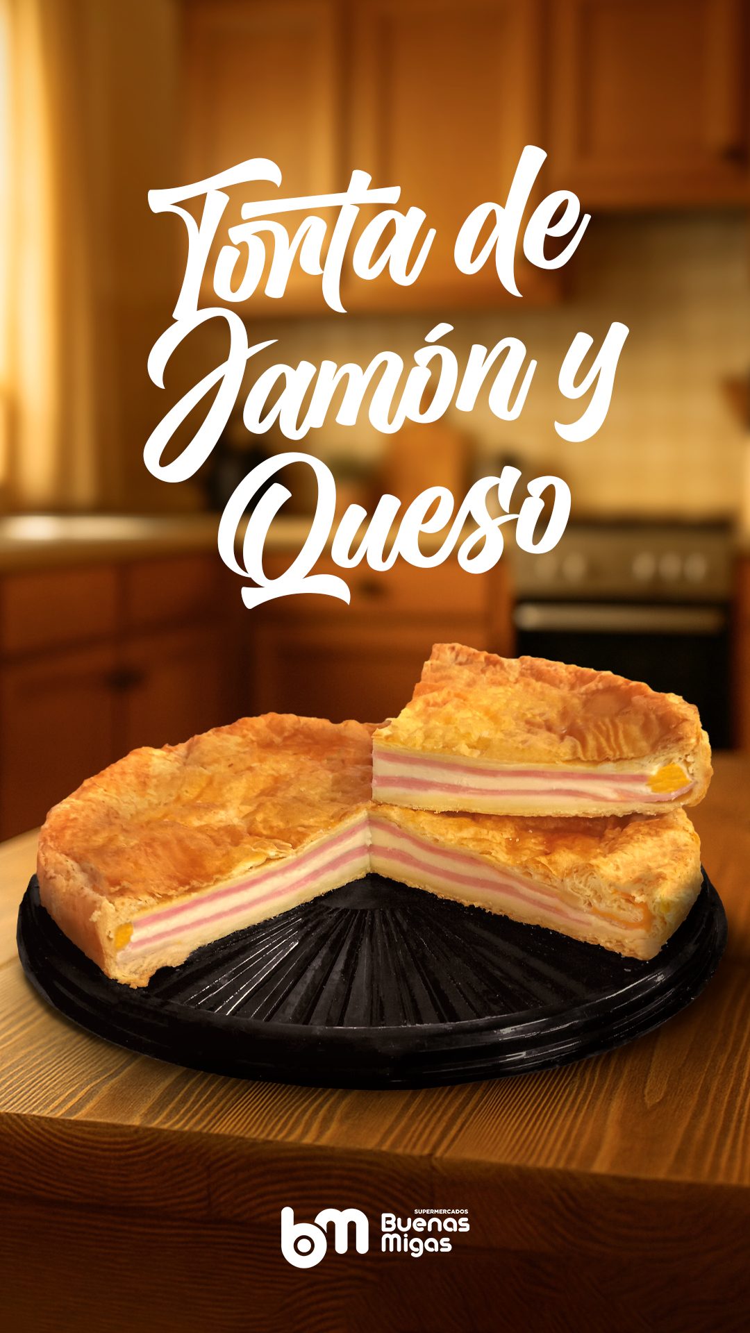 TARTA DE JAMON Y QUESO BUENAS MIGAS